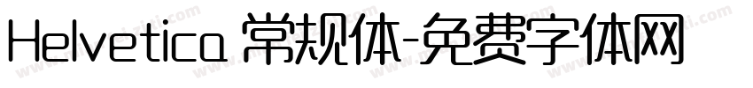 Helvetica 常规体字体转换